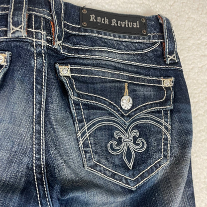 Rock Revival Sasha Low Rise Rhinestone Jeans