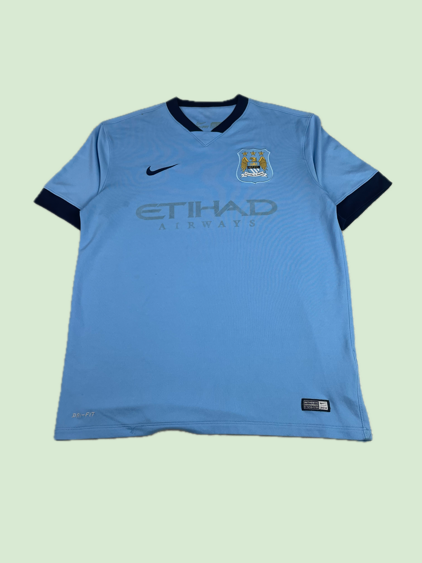Nike Manchester City Sagna #3 Sky Blue Soccer Jersey