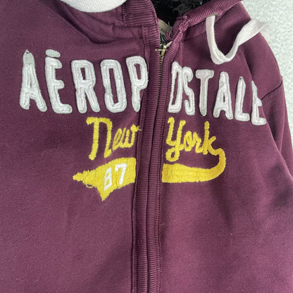 Aeropostale Fur Lined Bella Swan Zip Up Hoodie Jacket