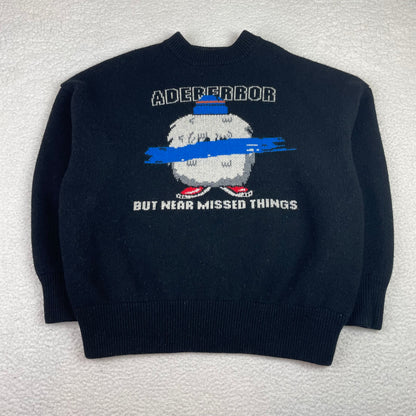 Adererror Heavy Knit Graphic Drop Shoulder Graphic Sweater