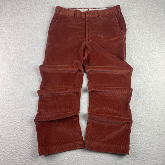 Vintage LL Bean Burnout Orange Corduroy Baggy Pants