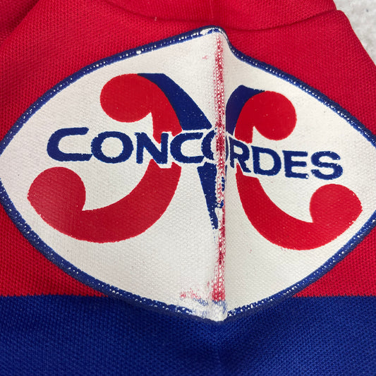 Vintage CCM Red Striped Montreal Concordes Hockey Jersey M