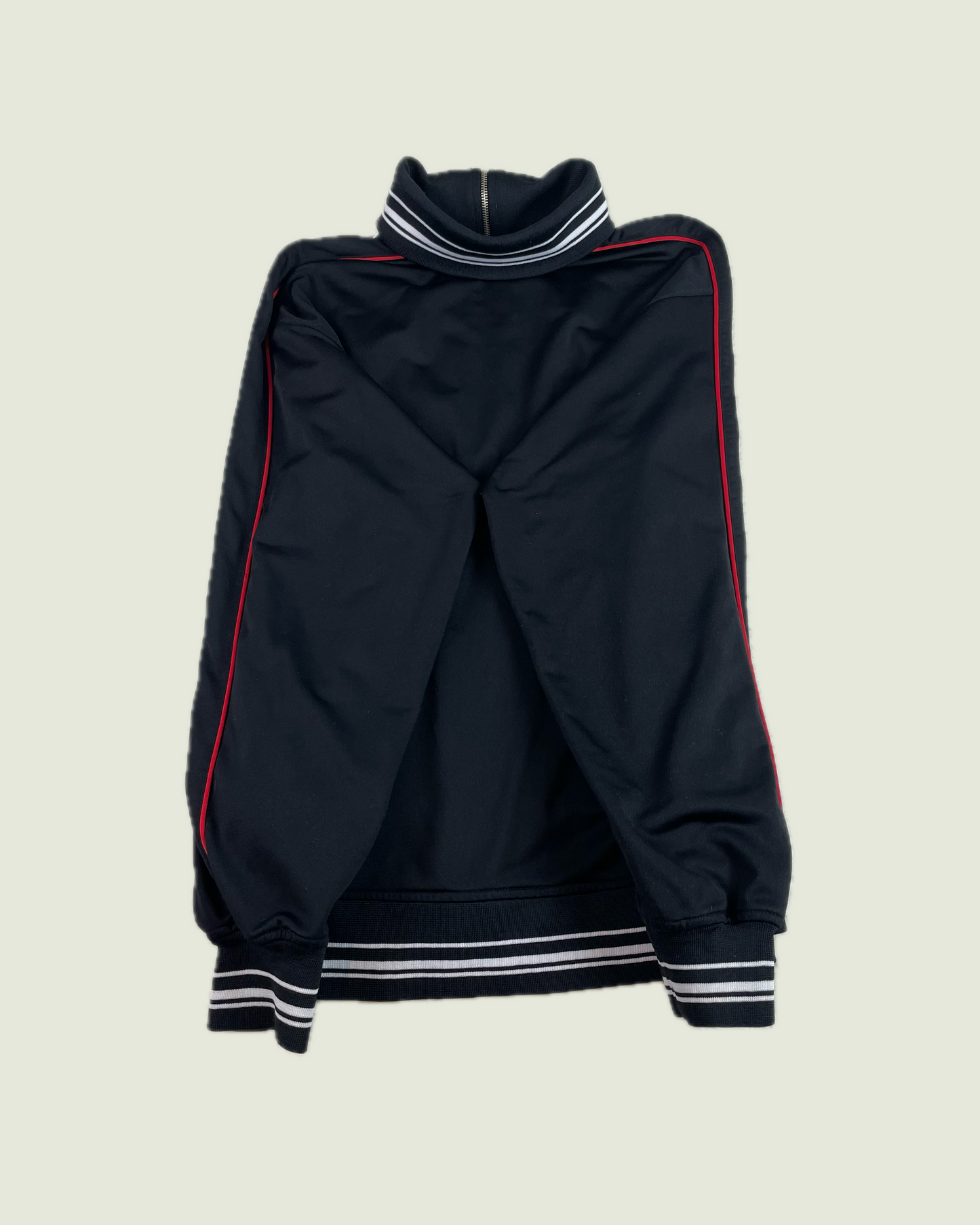 Vintage Reebok Black Zip Up Funnel Neck Track Jacket