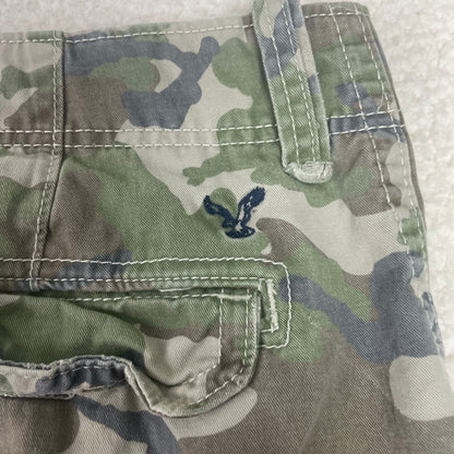 American Eagle Woodland Camo Baggy Cargo Shorts