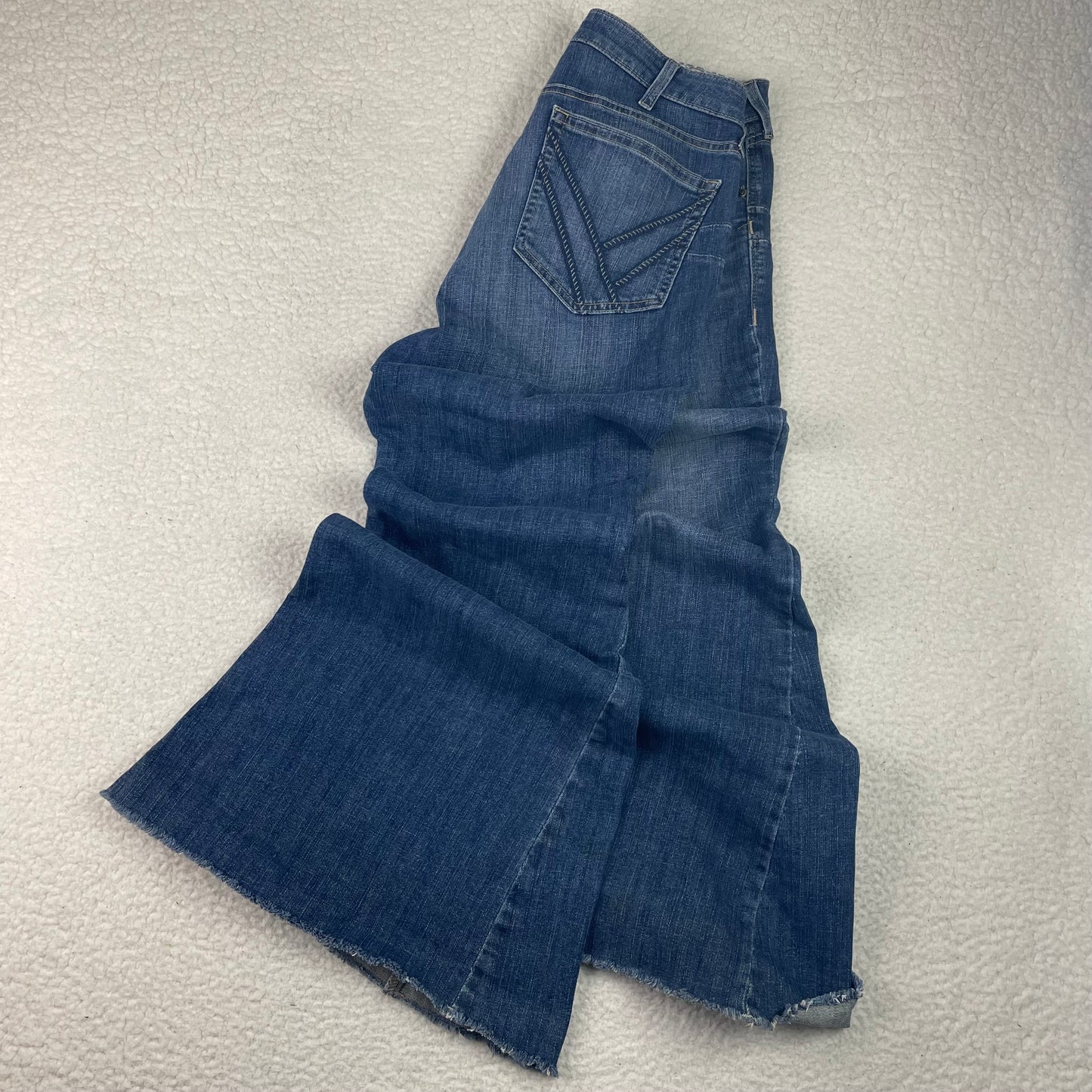 Vintage Ariat Wide Leg Super Flare Medium Wash Jeans