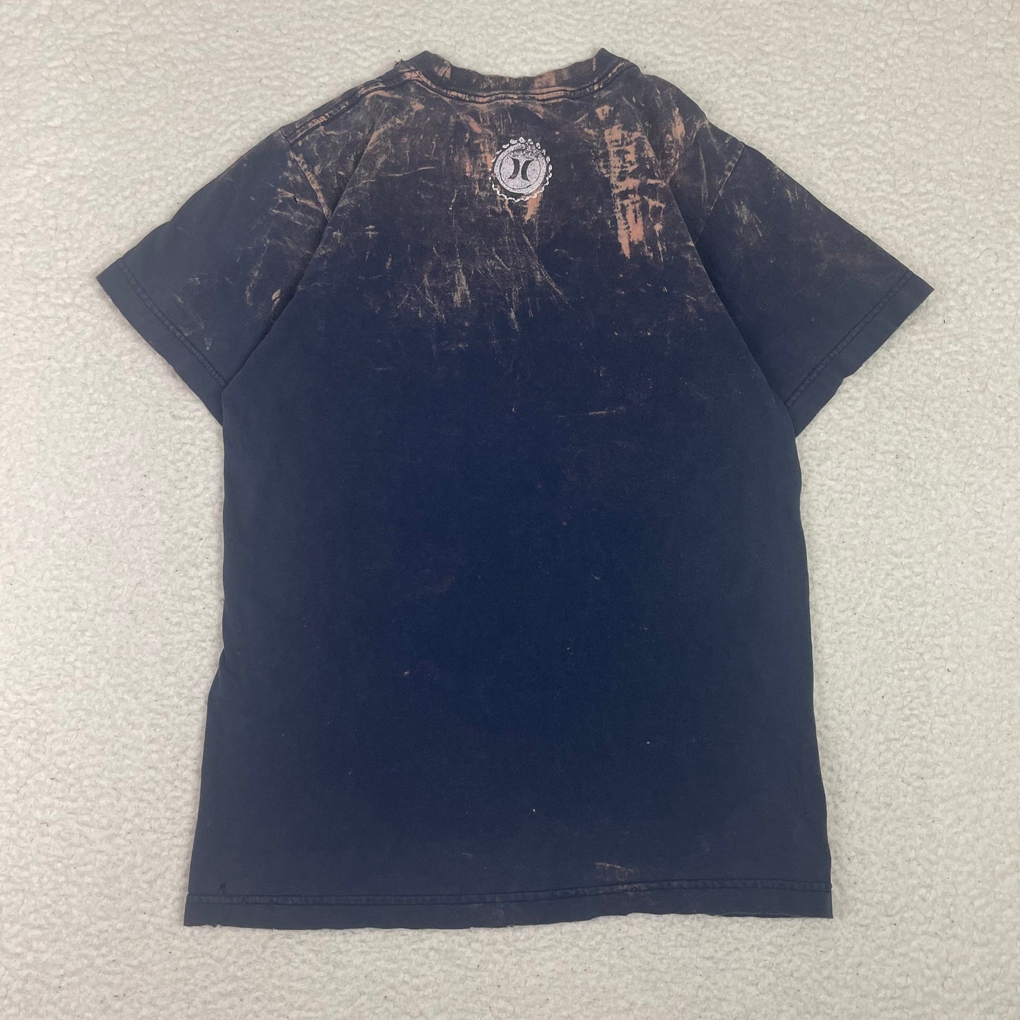Vintage Hurley Y2K Distress Navy Blue Shirt