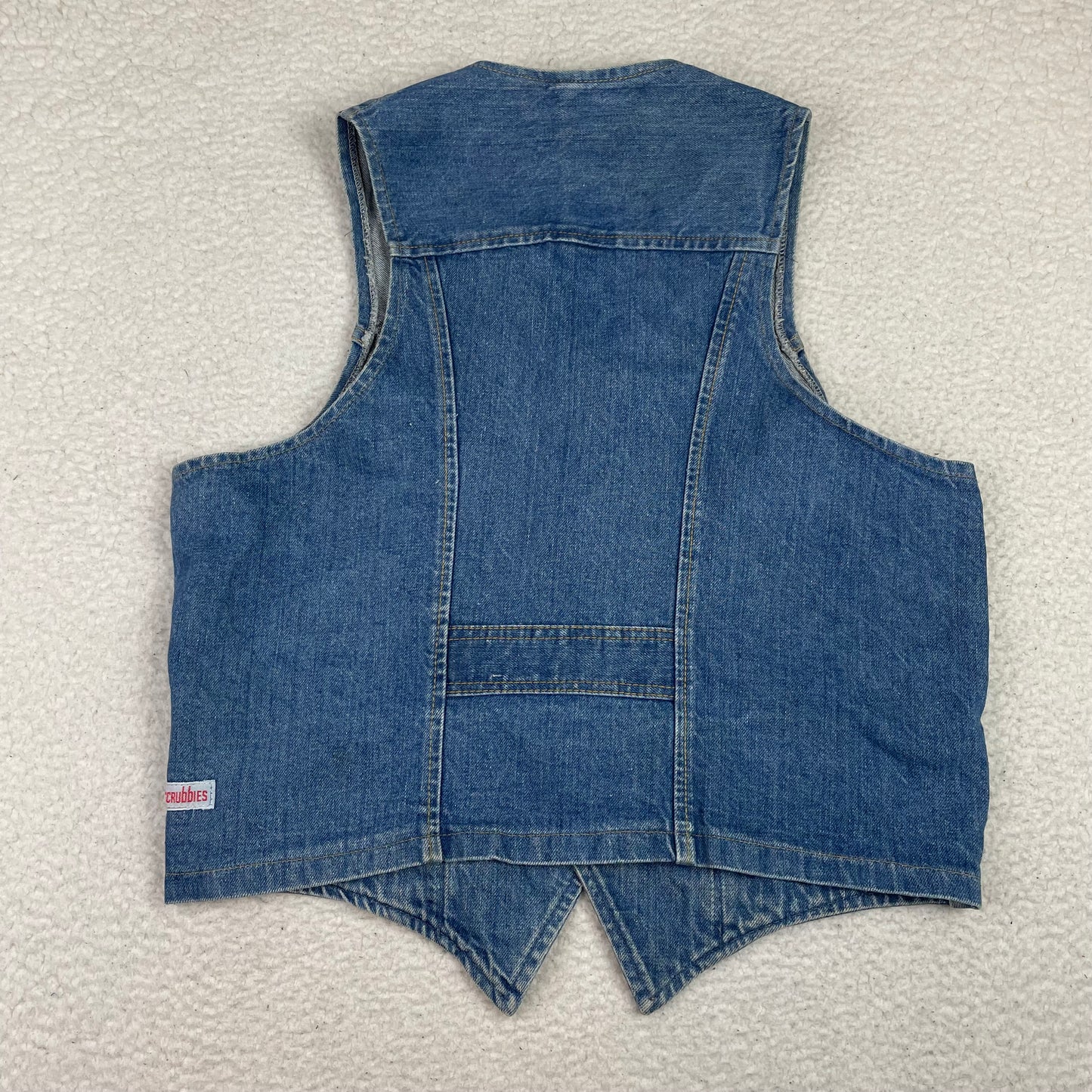 Vintage GWG Scrubbies Western Snap Button Denim Vest