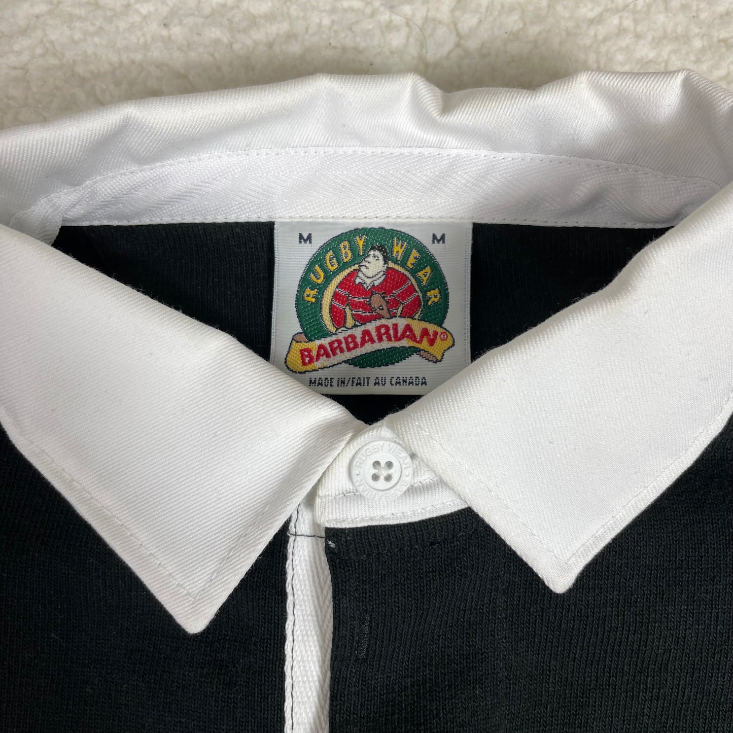 Vintage Barbarian Long Sleeve Rugby Polo