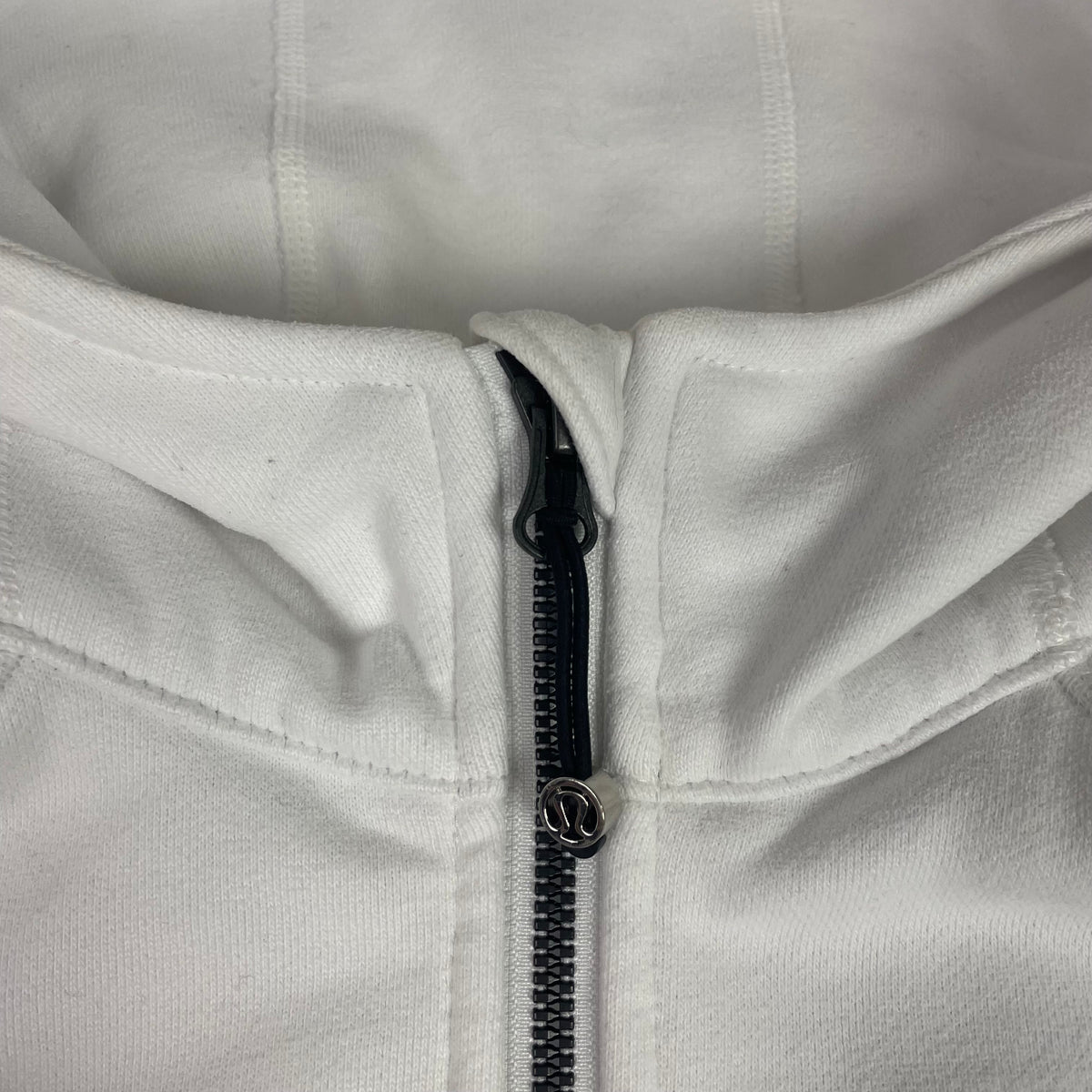 Lululemon White Scuba Full Zip Hoodie 10 Thumbholes Minimalist Casual
