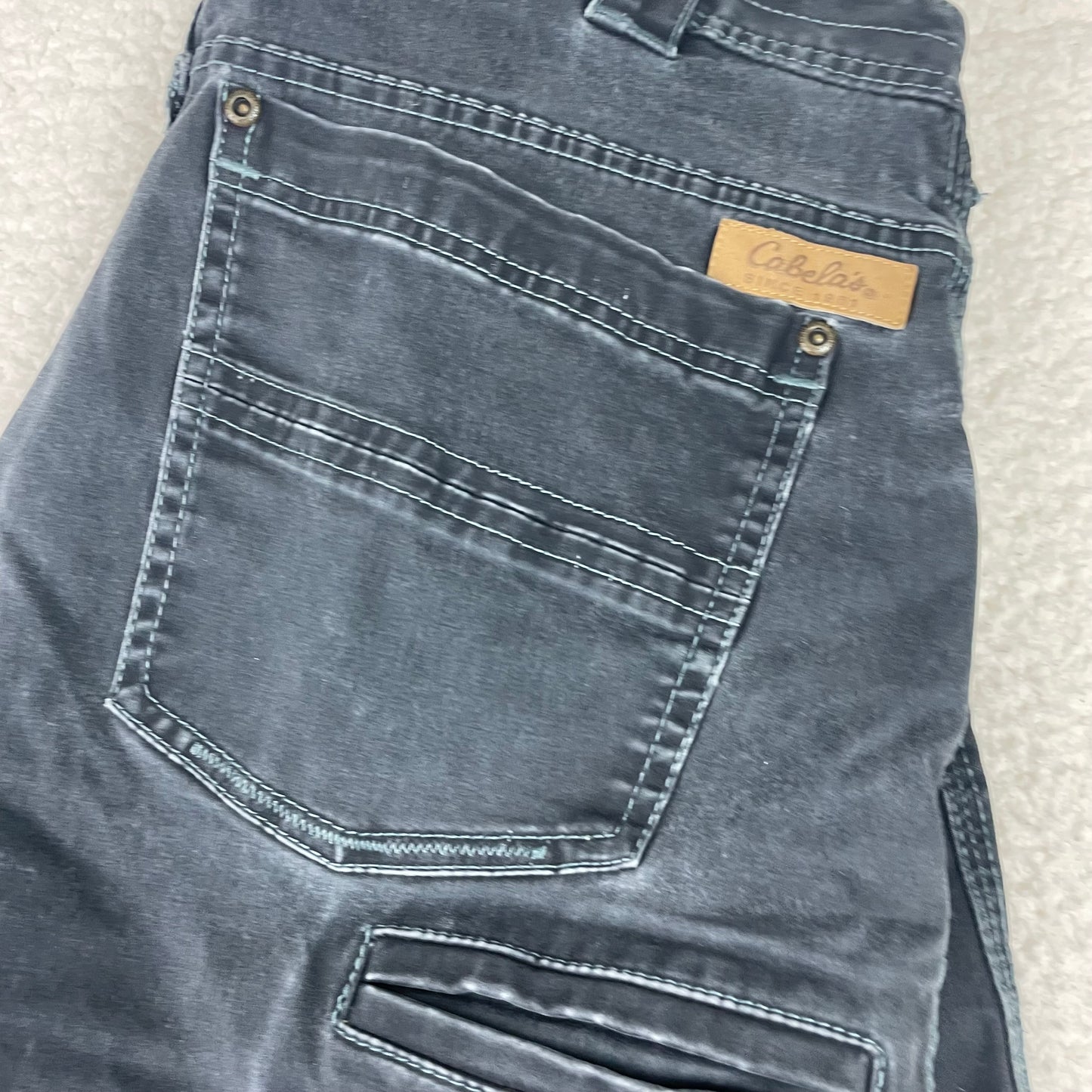 Vintage Cabela's Cargo Double Knee Smoked Gray Pants