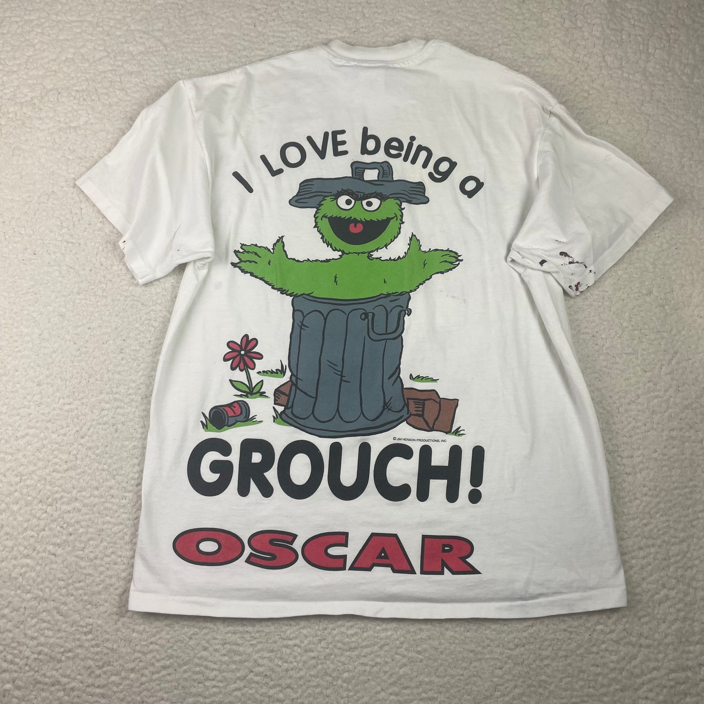 Vintage Single Stitch Sesame Street Oscar The Grouch Shirt