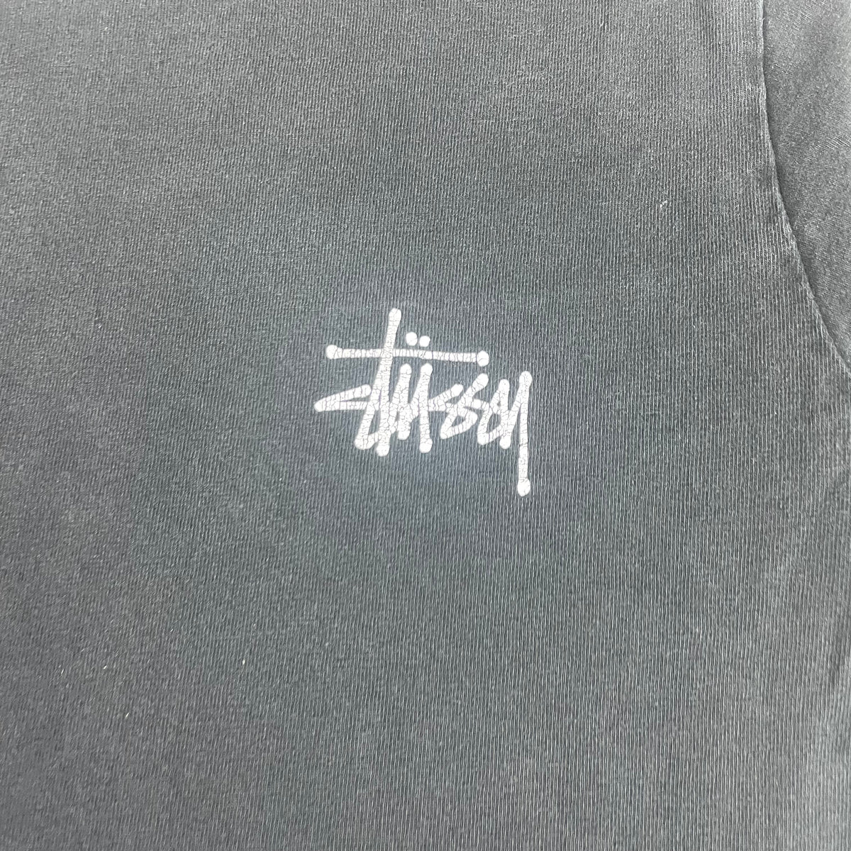 Stussy Black Logo Graphic Shirt S Skate Street Grunge