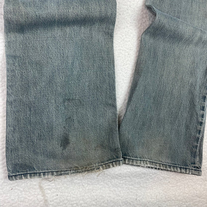 Vintage Diesel Zathan Distressed Light Wash Bootcut Jeans