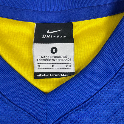 Nike Everton FC Yellow Blue Chang Sponsor Soccer Jersey