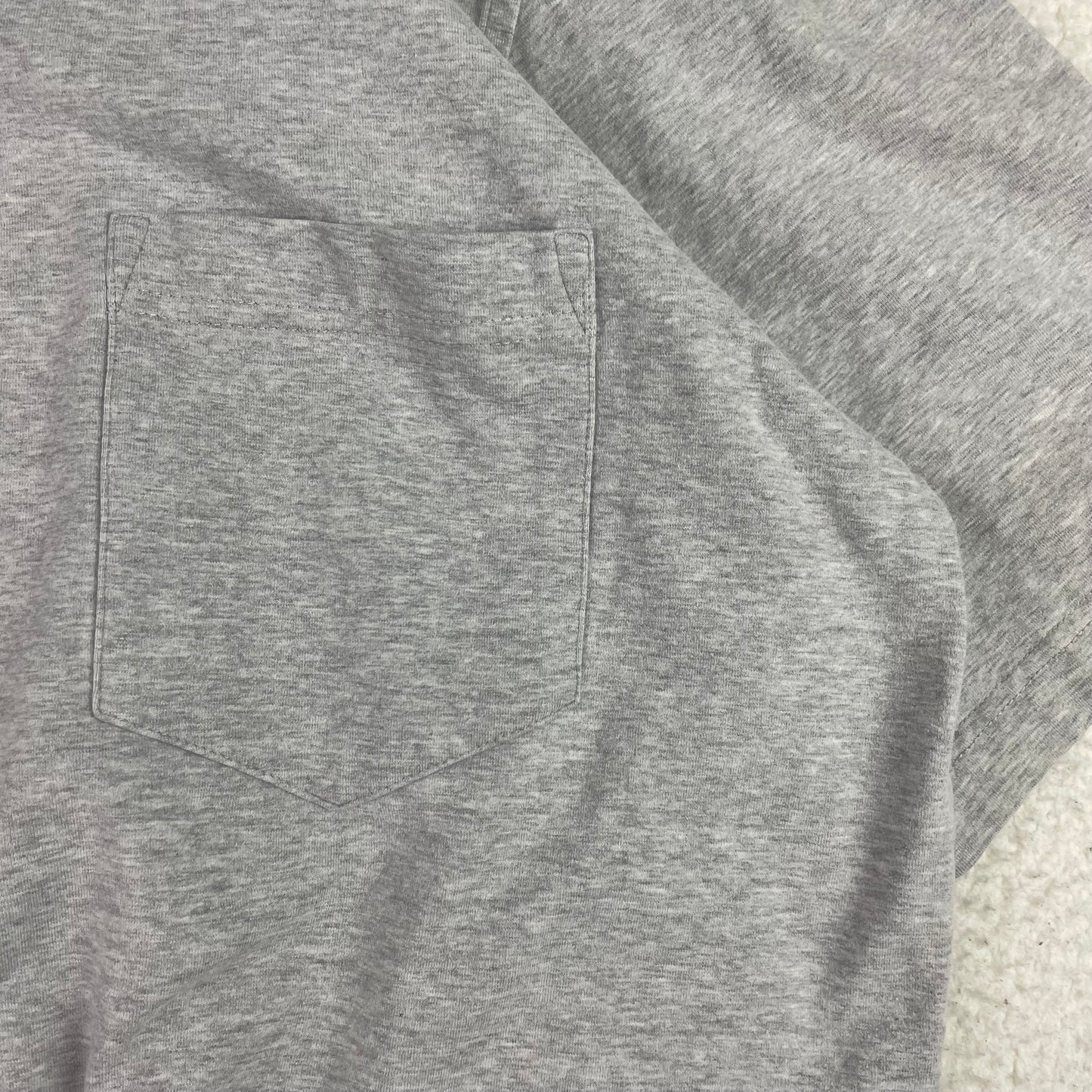 Vintage, Eddie Bauer Heather Gray Short Sleeve Button Up Shirt
