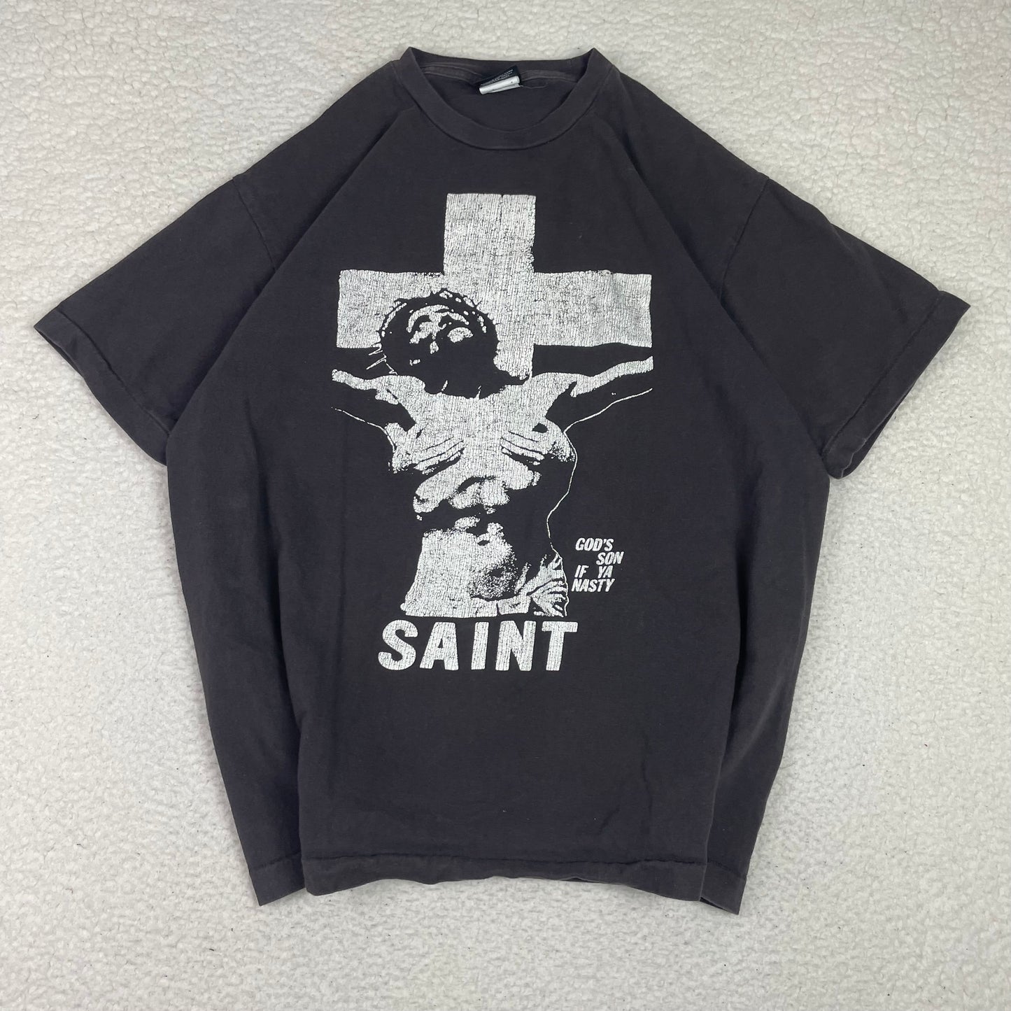 HBX Saint Michael Single Stitch Jesus Oversized Shirt