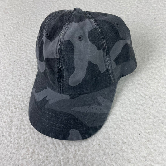 Vintage Ralph Lauren Polo Gray Camo Pony Logo Strapback Hat