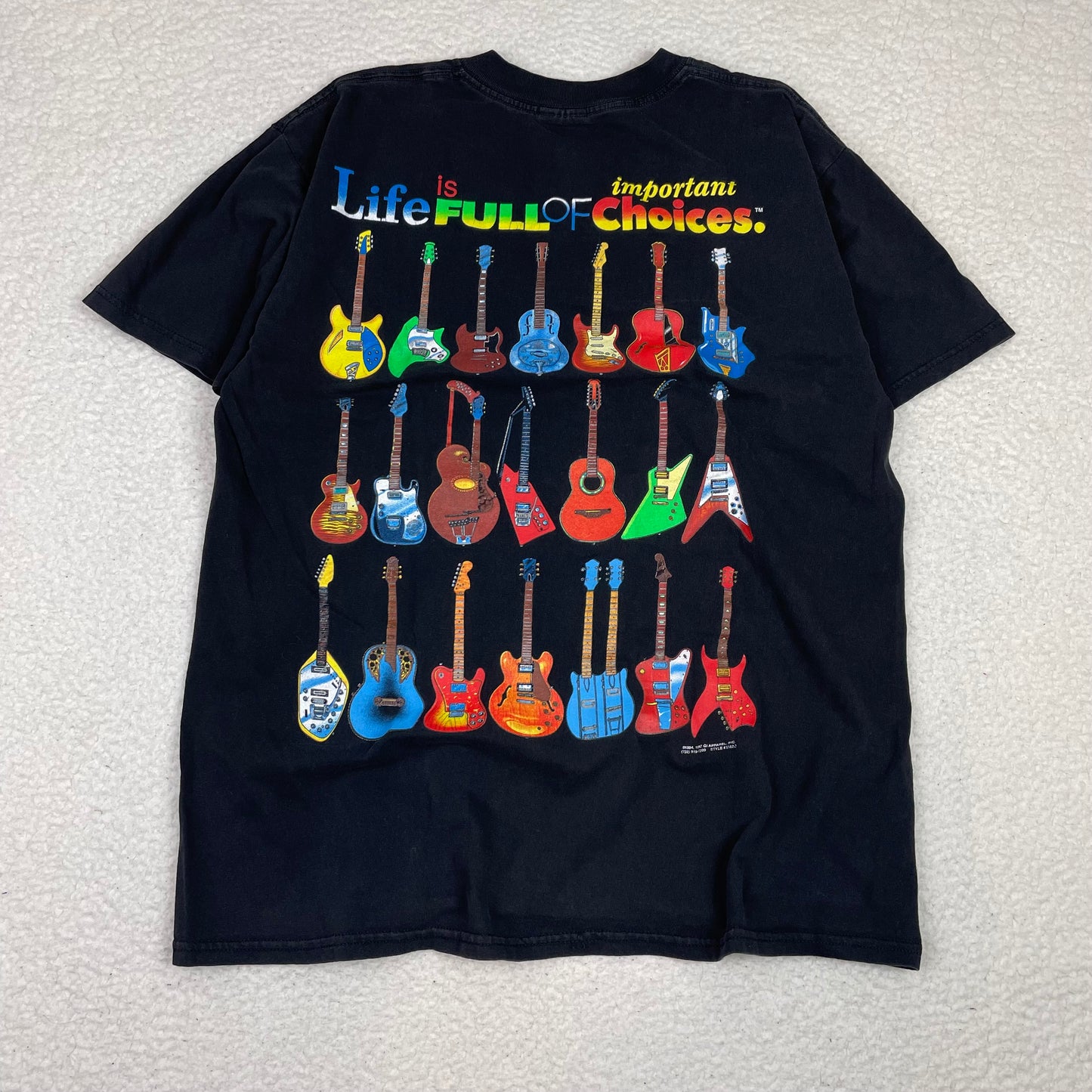 Vintage 1994 Guitars Collection Life Choices Graphic Shirt
