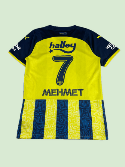 Puma Fenerbahçe Mehmet 7 Soccer Jersey Yellow Navy Striped