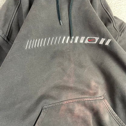 Vintage Nike Geometric Stripe Logo Swoosh Hoodie