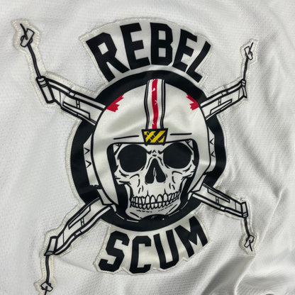 Vintage Rebel Scum Hockey Skeleton Jersey