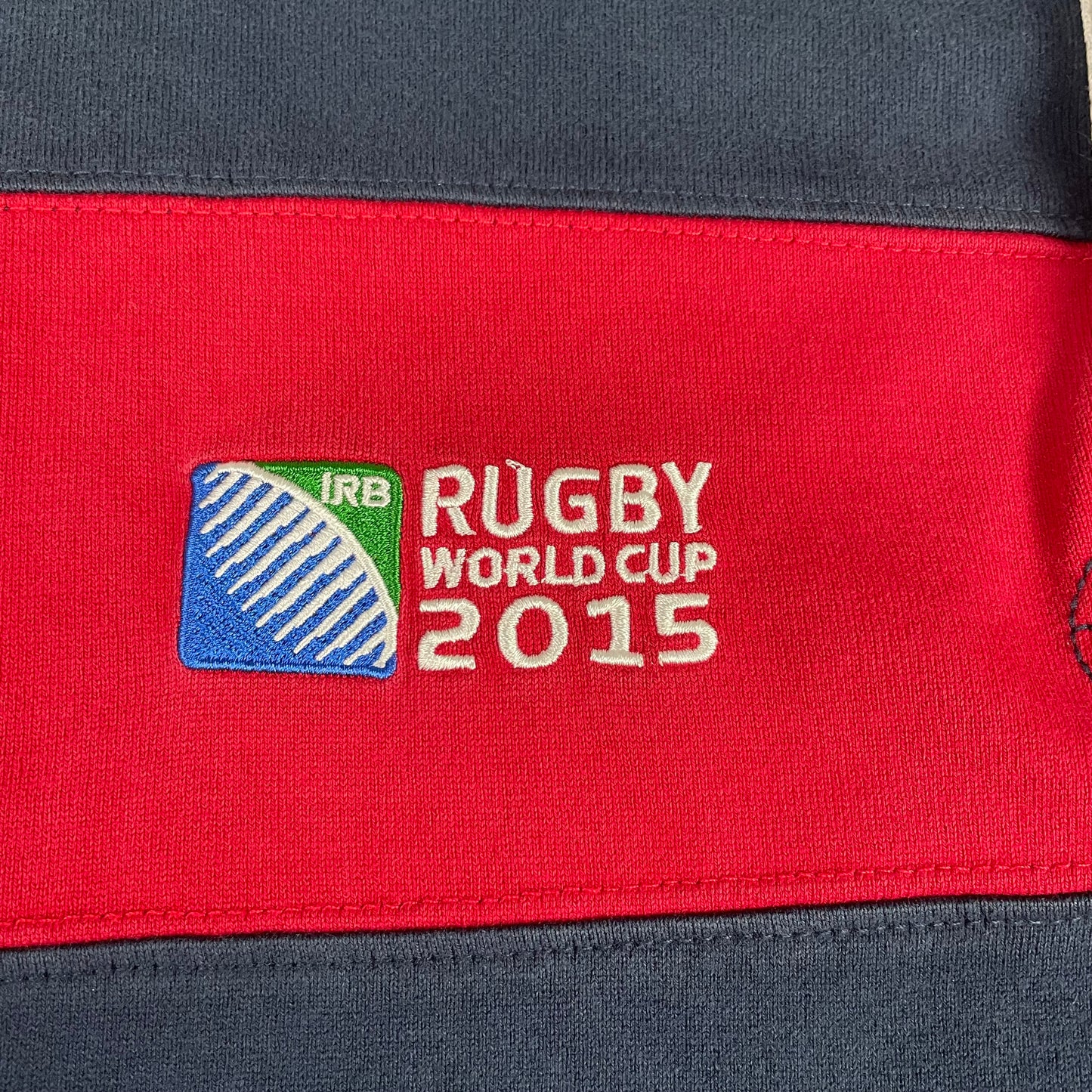 Canterbury England Rugby World Cup 2015 Long Sleeve Rugby Polo Navy