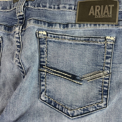 Ariat Slim Fit M7 Light Wash Whisker Bootcut Jeans