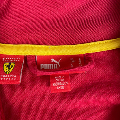 Puma X Ferrari Red Zip Up Track Jacket L Scuderia Ferrari Blokette