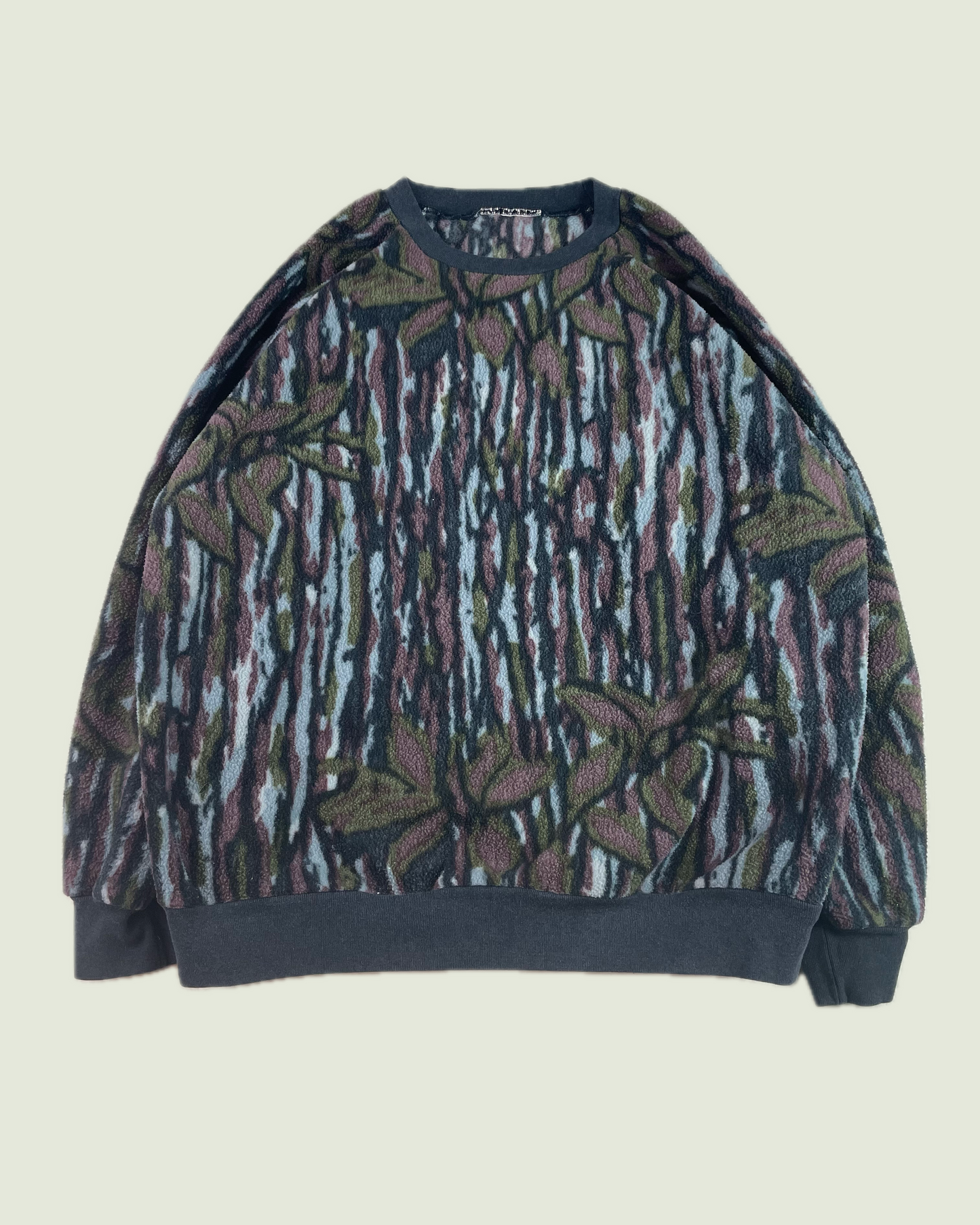 Vintage Abstract Realtree Camo Pullover Fleece Sweater