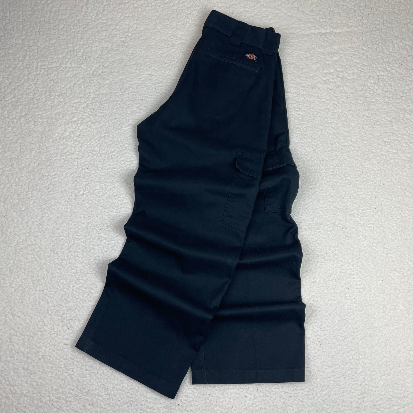 Vintage Dickies Loose Fit Cargo Black Baggy Work Pants