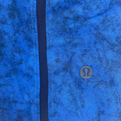 Lululemon Blue Abstract Pattern Lined Athletic Shorts 30