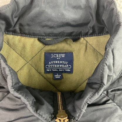 J Crew Walker Black Quilted Lightweight Vest