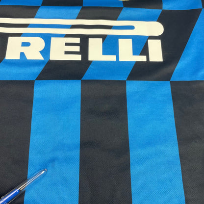 Nike Inter Milan Pirelli Home Soccer Jersey Blue Black Striped