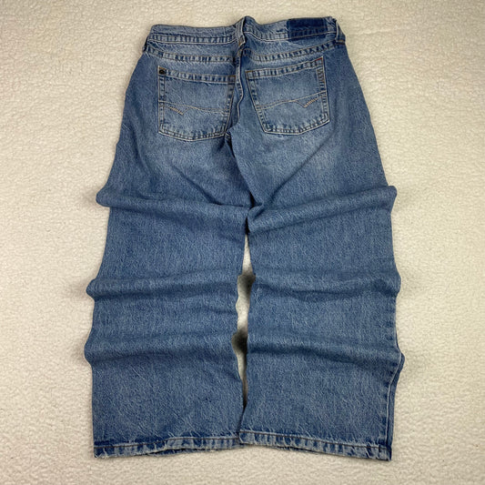 BDG Baggy Wide Leg Light Wash Low Rise Jeans