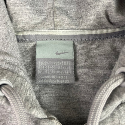 Vintage Nike Heather Gray Zip Up Hoodie Silver Tab