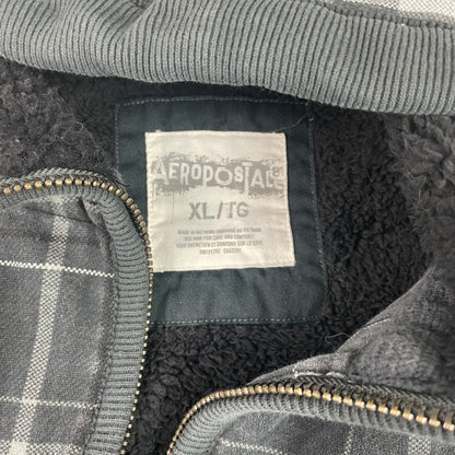 Vintage Aeropostale Y2K Fleece Lined Plaid Zip Up Hoodie