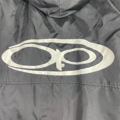 Ocean Pacific OP Black Iridescent Logo Hooded Anorak Jacket