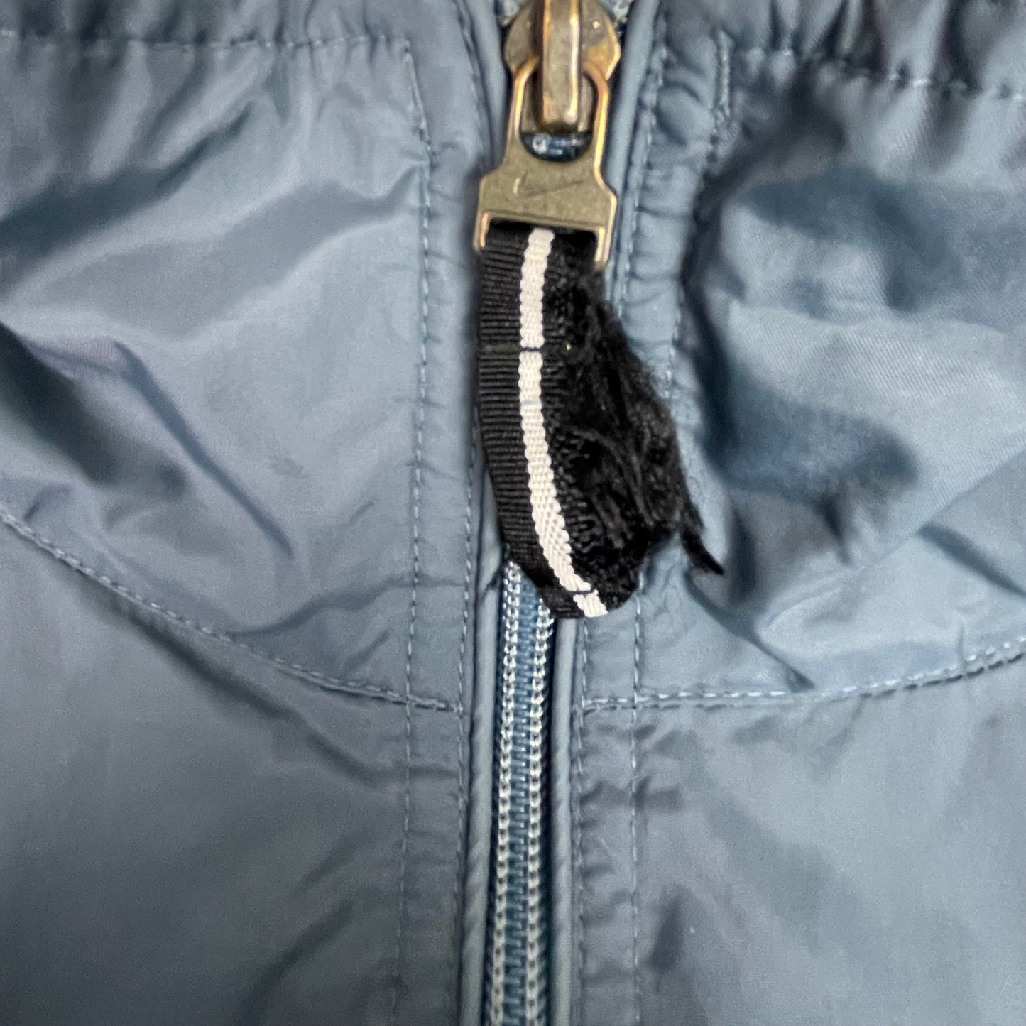 Nike Blue Zip Up Waist Cinch Windbreaker Jacket