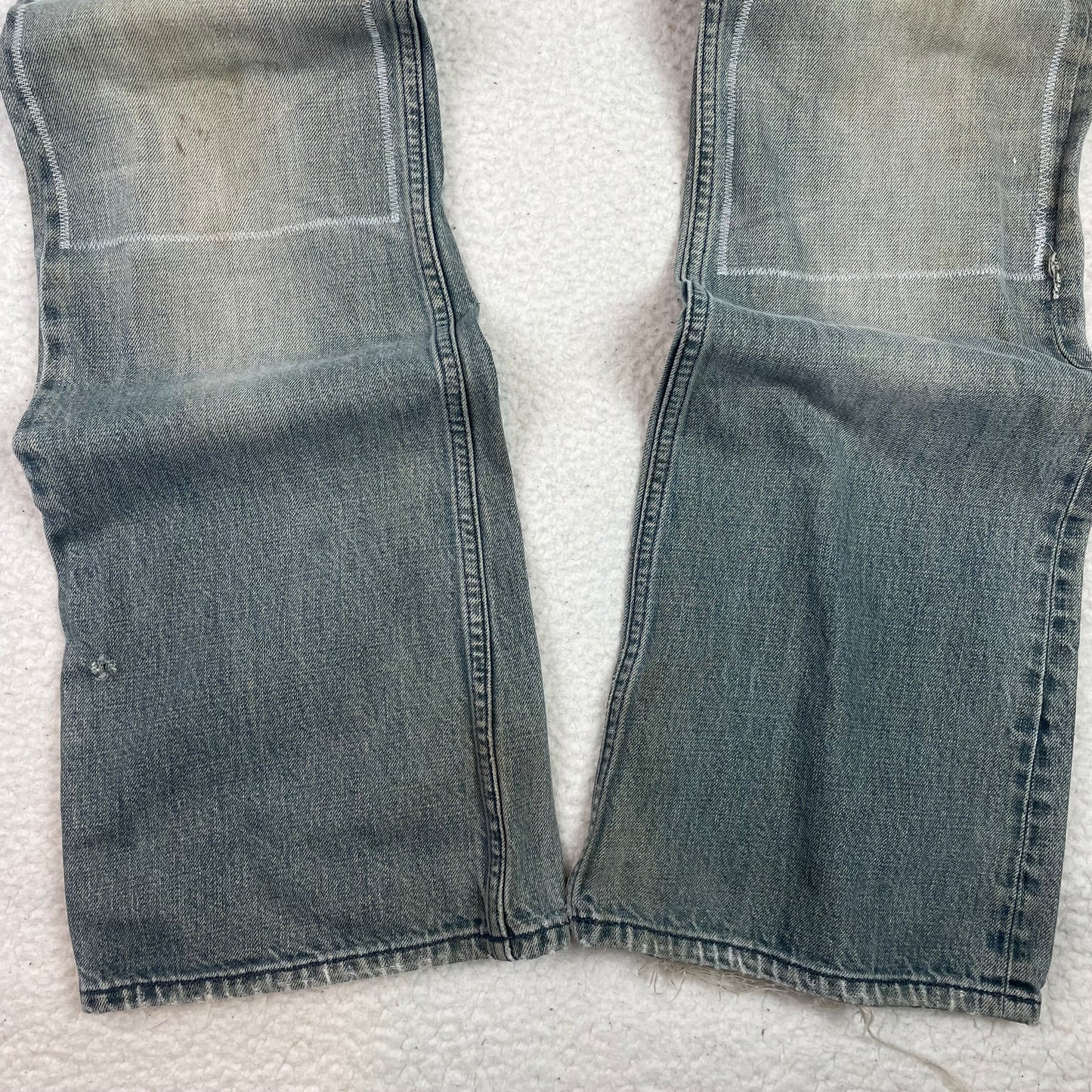 Vintage Diesel Zathan Distressed Light Wash Bootcut Jeans