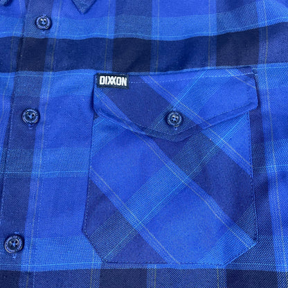 Dixxon Flannel Co Dawson Blue Black Plaid Button Up Shirt