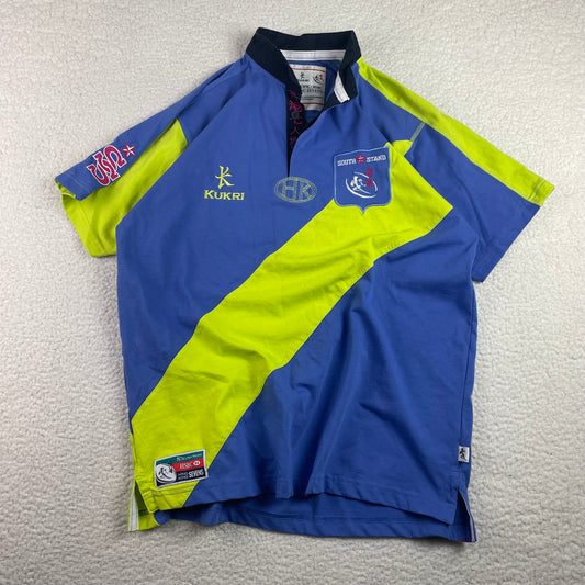 Hong Kong Rugby Sevens Kukri Jersey Blue Neon 2013