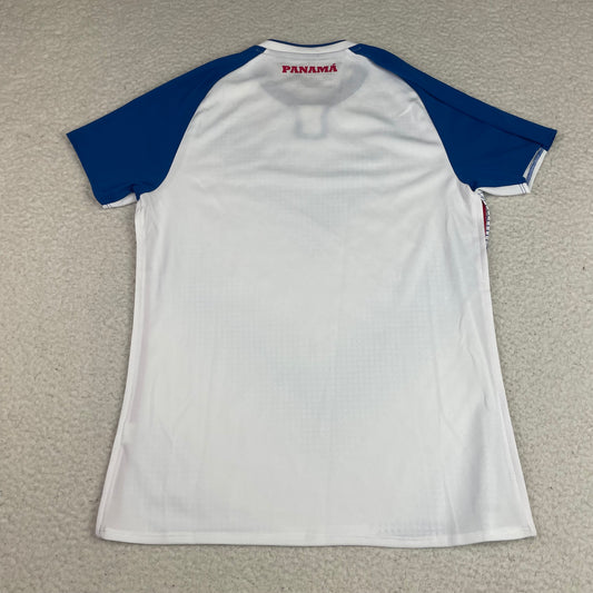 New Balance Panama FEPAFUT White Blue Geometric Soccer Jersey S