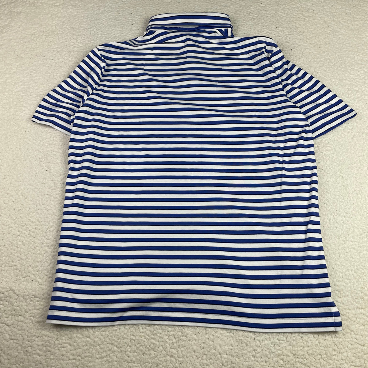 Polo Ralph Lauren Blue White Stripe Cotton Polo L