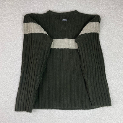 Y2K Ocean Pacific Ribbed Sage Green Sweater Varsity