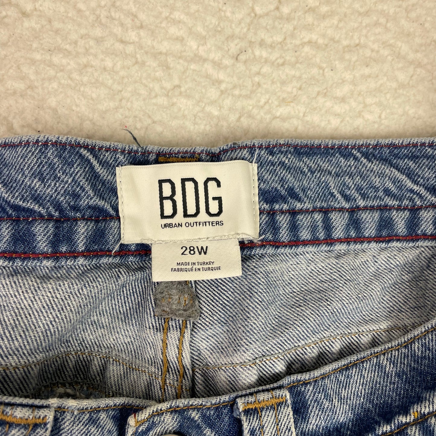 BDG Baggy Wide Leg Light Wash Low Rise Jeans