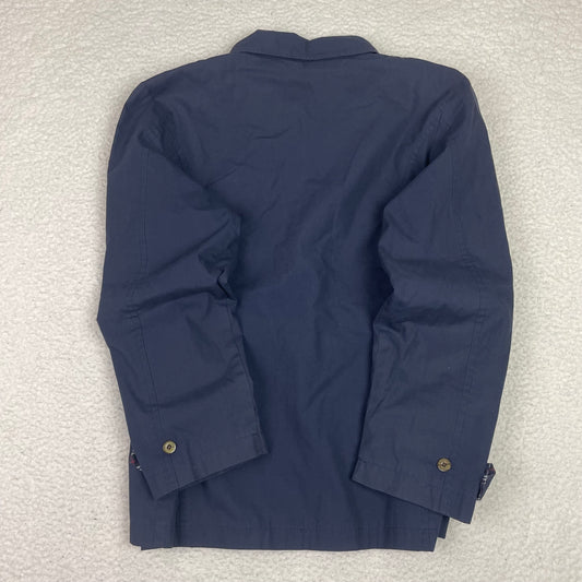 Vintage Burrberrys Harrington Style Navy Blue Zip Up Jacket