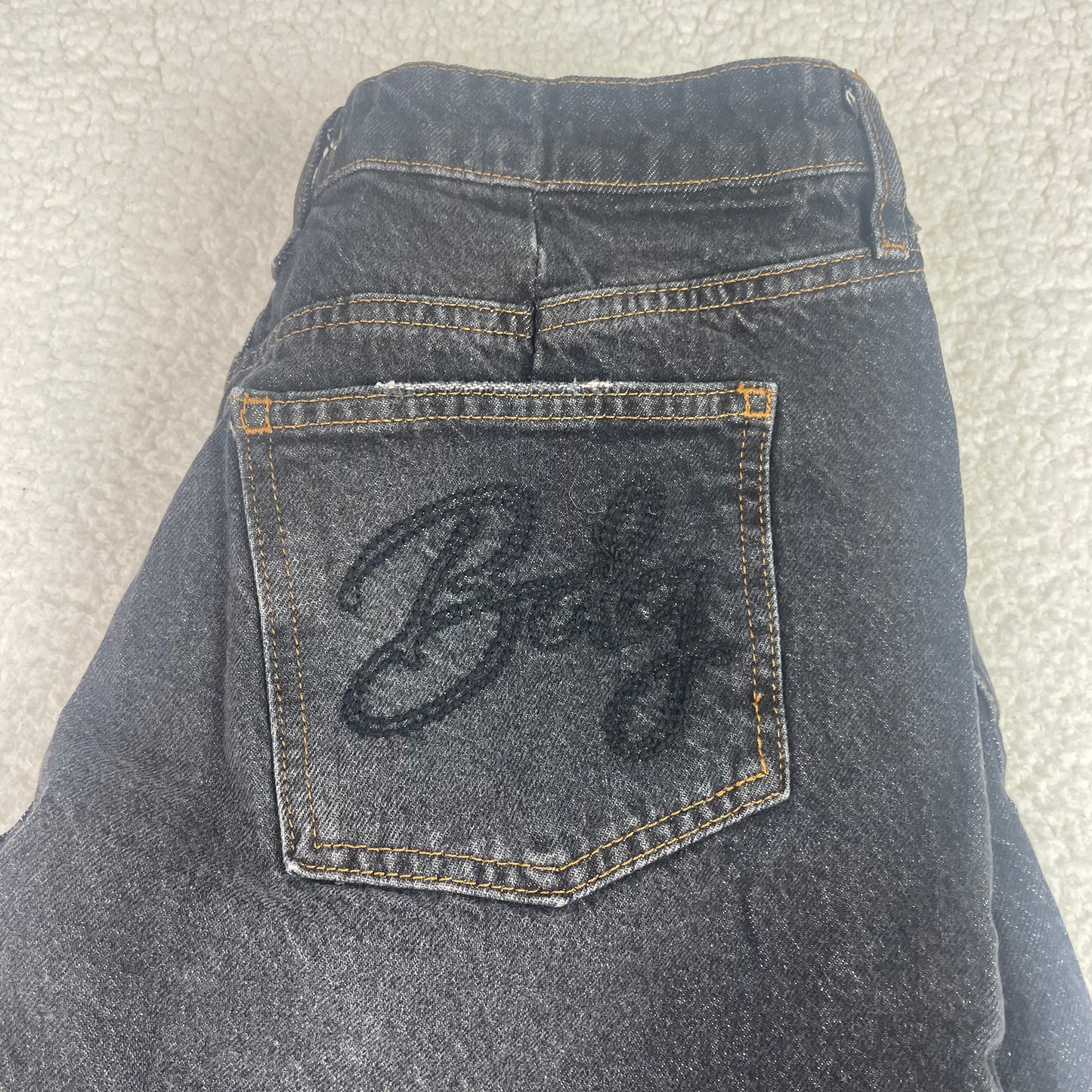 BDG Baggy Barrel Gray Drop Crotch Button Fly Denim Jeans