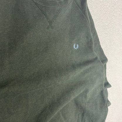 Vintage Fred Perry Sage Green Smoke Gray Crewneck Sweater