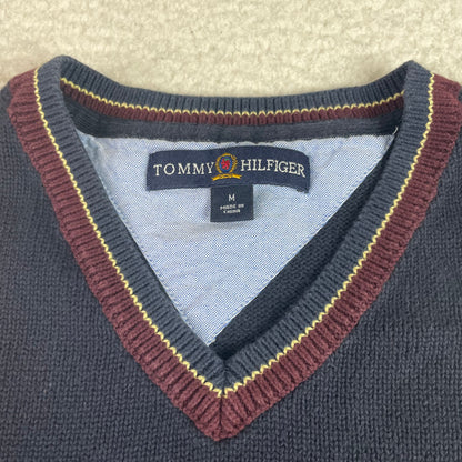 Vintage Tommy Hilfiger Navy Blue Academia Crest Vest