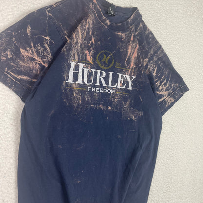 Vintage Hurley Y2K Distress Navy Blue Shirt